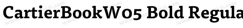 CartierBookW05 Bold Regular字体转换